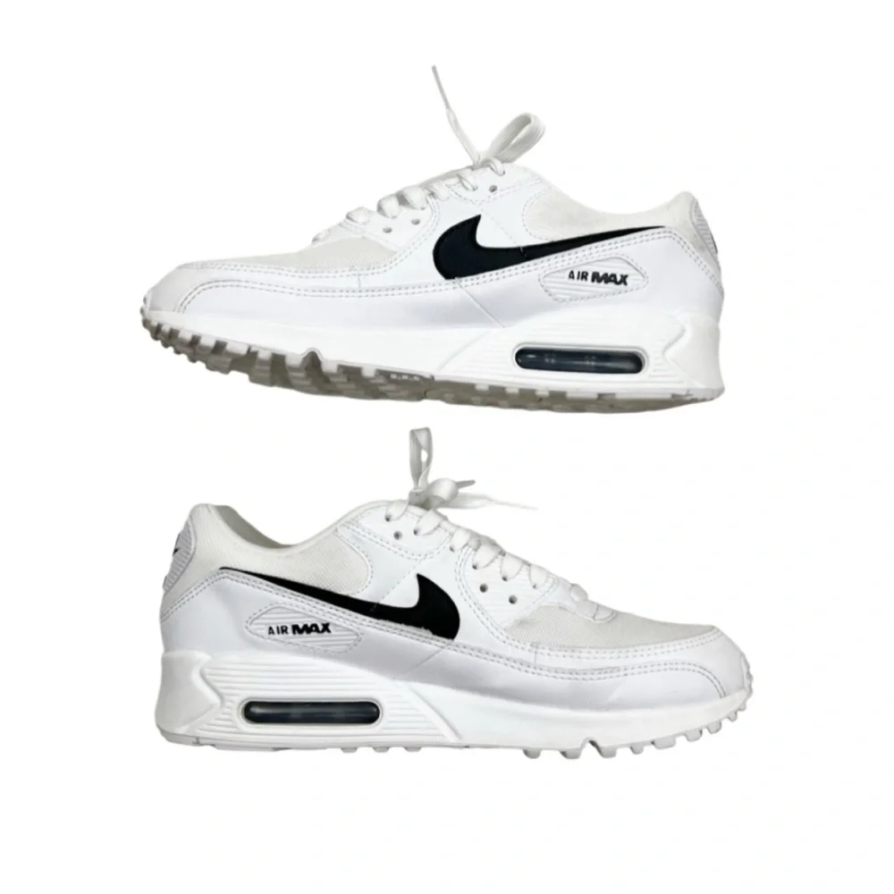 Nike Womens Air Max 90 Shoes White Black Size 10 NEED INSOLES